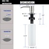 Sink Soap Dispenser Brushed Nickel, Soap Dispenser for Kitchen Sink