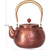 Copper Tea Kettle, 1.6 Quart Stovetop - Handmade Hammered Pot