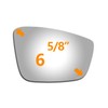 WLLW Mirror Glass fit for Volkswagen 2012-2019 Beetle 2011-2018 Jetta