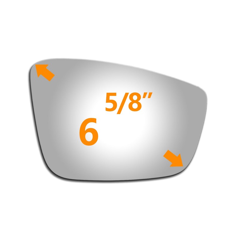 WLLW Mirror Glass fit for Volkswagen 2012-2019 Beetle 2011-2018 Jetta