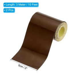 PATIKIL 2 Inch x 10 FT Reflective Tape, 2 Pack High Visibility Waterproof Conspicuity Outdoor Safety Warning Tape for Trailer Truck Car Bike, Brown