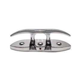 MARINE CITY 316 Grade Stainless Steel Heavy Duty Rope Folding Cleat 6 Inches for Marines – Boats – Yachts (Pack of 1)