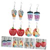 TOVINANNA 4 Pairs Cartoon Teacher Earrings Acrylic Back to School