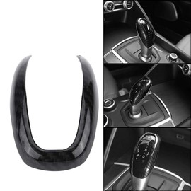 Car Interior Gear Knob Frame Manual Gear Lever Frame Cover Trim for Interior Romeo Stelvio (2017-2018) Giulia (2016-2018)