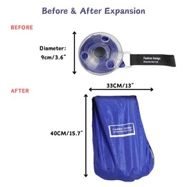 MIXNEX Pink Mini Foldable Shopping Bag with Retractable Disc Case – Ultra Compact Pocket Reusable Grocery Tote – Eco-Friendly, Lightweight & Portable Handbag for Travel, Daily Use, and Supermarket