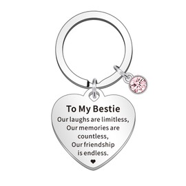WTOPP Bestie Gifts Kering Gifts For Friends Friendship Women Graduation Gifts Best Friend Bff Keyring Presents For Her Birthday Valentine's Day New Year Anniversary And Christmas.