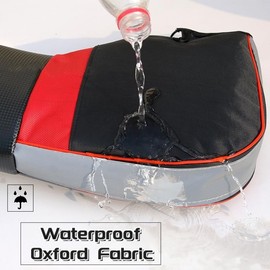 HKSICHENGKEJI Motorcycle Plush Handlebar Gloves Muffs Winter Waterproof Hand Mitts Waterproof Thick Fleece ATV Handlebar Hand Warmer Motorbike Scooter Cover Safe Reflective Stripes Gloves