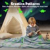 Winthome Glow in Dark Blanket, Soft Flannel Fleece Stars Blanket,All