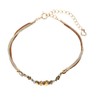 Takumi TAK-14-2 Anti-Static Reduction Bead Charm Bracelet, Gold, Wrist Circumference