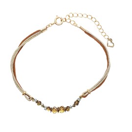 Takumi TAK-14-2 Anti-Static Reduction Bead Charm Bracelet, Gold, Wrist Circumference Approx. 5.5 - 7.5 inches (14 - 19 cm)