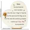 Nana Gifts Birthday Wooden Sign Hanging Ornament 2PC Set Grandma
