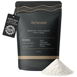 Marine Collagen Powder 200g, Hydrolysed Collagen Peptides Type 1, 40 Servings, Unflavoured