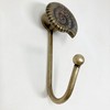 Knobs By Blossom Antique Brass Sea-Life Marine Nautical Hooks (1.