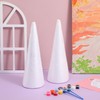 Happyyami 2pcs10cm Polystyrene Balls Christmas Foam Cone White Craft Foam