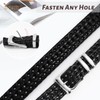 JASGOOD Men's Braided Leather Belt, Braided Woven Belt for Men