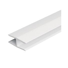 Gedotec Stabiliser for Clothes Cupboard Furniture Connector for Back Wall Cabinet Connector Fastening Rail Length 1000 mm Plastic White 1 Piece Back Panel Connection Profile for 4-5 mm