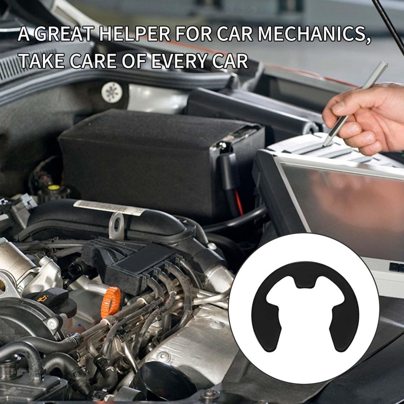 580 Pcs Circlips Assorted Sizes, E-Clips, External Retaining Ring E-Clips,