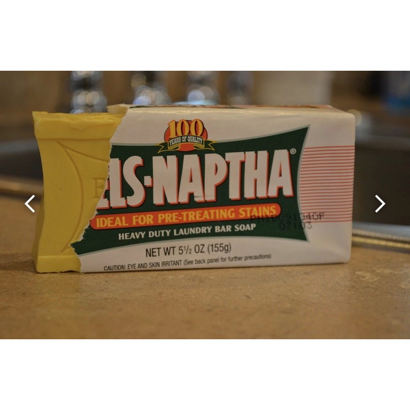 Fels-Naptha Laundry Soap Pack of TWO BARS Stain Remover Poison