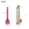 TiTo 2Pcs Titanium Spork and Spoon Outdoor Ultralight Portabale Fork