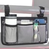 Wheelchair Side Bag, Wheelchair Armrest Storage Pouch with Cup Holder