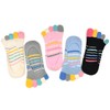 Ladies Womens No Show Toe Socks Low Cut Five Finger