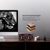 W5 Red Wood Grain Bluetooth Speaker Bluetooth 4.2 Dual Louderspeakers