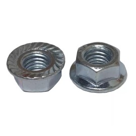 RED BOAR CHAIN 3/8"-16 NC Serrated Flange Nuts - Zinc Plated (QTY 100)*