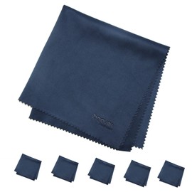 Bqover 6 Pack 11”x11” Extra Large Microfiber Eyeglass Cleaning Cloths,Premium Microfiber Glasses and Screen Cleaner