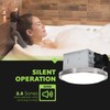 Homewerks 7105-07 Bathroom Fan with LED Light Ceiling Mount Exhaust