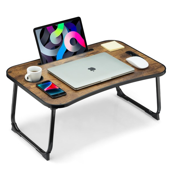 VIFOCAE Foldable Lap Desk, Laptop Bed Desk, Portable Lap Table,