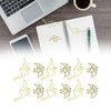 100pcs Shaped Paper Clips Pterosauria Yellow Dinosaur Shape Metal Portable