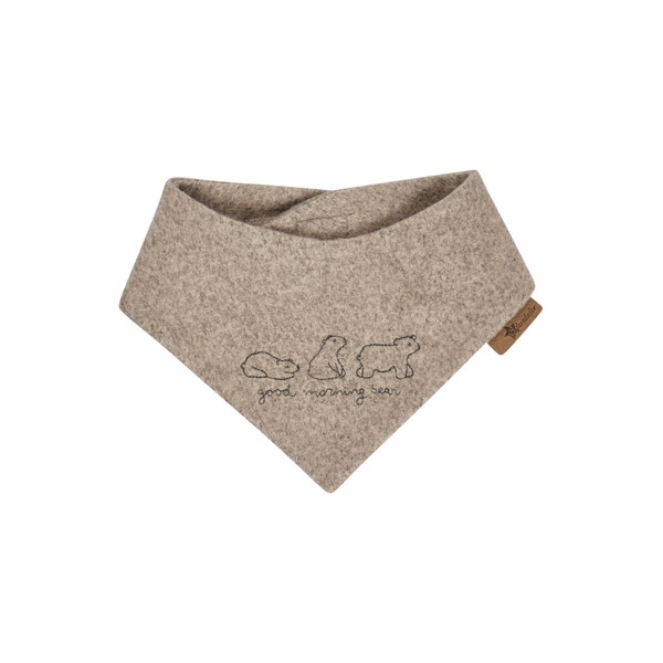 Sterntaler Unisex Baby Scarf Polar Bear Winter Scarf, Braun Mel.,