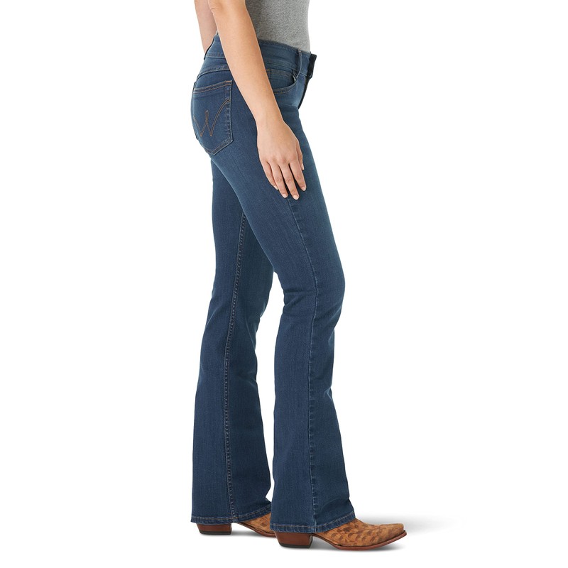 Wrangler Western Jeans elásticos de Tiro Medio para Mujer, Color