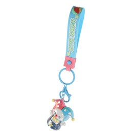 Vaguelly Electroplated Clown Keychain Cute Pendant for Car Keys Backpacks Unique Clown Figurine Accessory Blue Keychain for Friends Couples