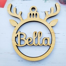Beautiful New 2021 Children Kids Bauble Reindeer Christmas xmas tree ornament gift