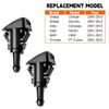 LKAHG 2Sets Car Front Windshield Washer Nozzles, Vehicle Windscreen Wiper