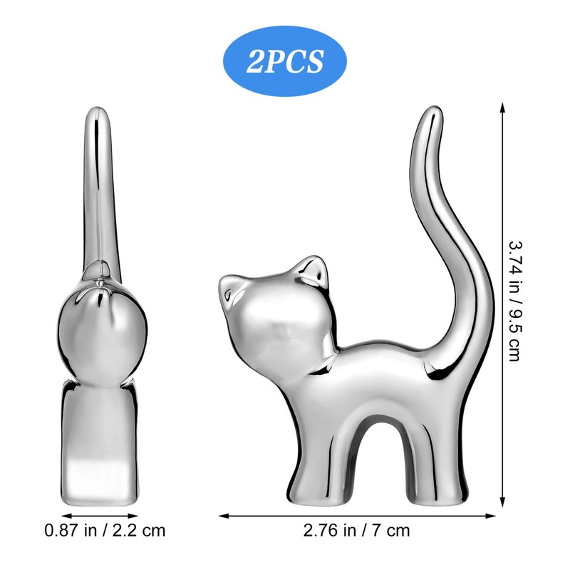 BESTOYARD Cat Ring Holder Ring Holder Ring Display Stand Cat