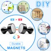 20Pcs Black Refrigerator Magnets, Fridge Magnets Adults, Strong Magnets for