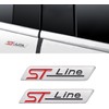 1pcs 3D Metal ST Line Rear Car Emblem Badge, fiesta