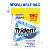Trident White Sugar Free Gum, Peppermint, 180 Count (Packaging May