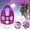 EN 12278 Outdoor Aviation Aluminum Side Swing Double Pulley for
