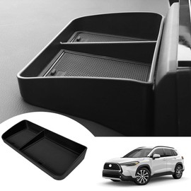 YUJIANQ Dashboard Organizer for Toyota Corolla 2019-2022 Corolla Cross 2022-2024 Dashboard Tray Center Console Organizer (Black)