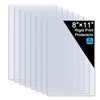 25 Pack 8.5" x 11" Hard Sheet Protectors, Rigid Print