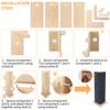Dmnnlp 24" Tall Couch Corner Cat Scratcher, with 5Pcs Replaceable