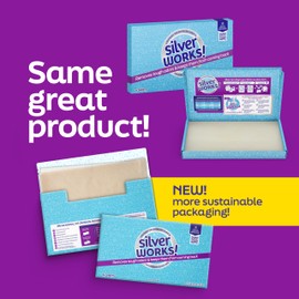 SilverWorks! Deodorizer Laundry Odor Eliminator For Clothes - Natural Silver Ion Infused Washer Sheets - Laundry Deodorizer Odor Eliminator - Lasting Laundry Odor Remover Dryer Deodorizer – 24 Loads