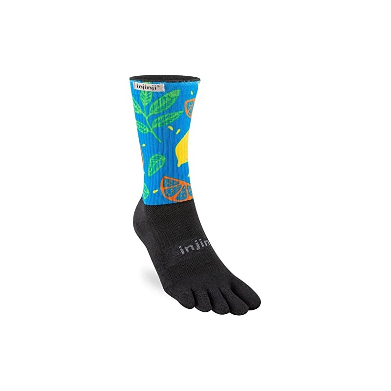 Injinji Unisex Spectrum Trail Midweight Crew Socks