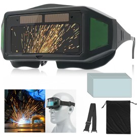 MJUM Welding Glasses (Supervised by Welding Expert Matsumoto), Welding Surface, Automatic Light Shade, True Color, Ultra Lightweight 2.5 oz (73.5 g), Wide Field of View, Can be Used with Nearsighted