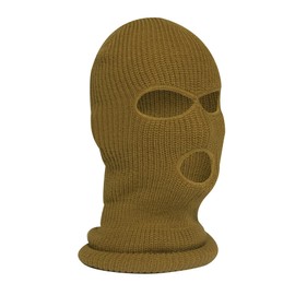 Rothco 21953 Fine Knit Three Hole Facemask Color : Coyote Brown