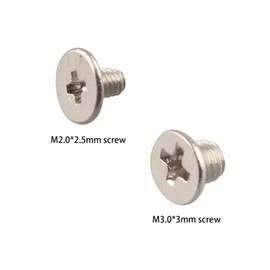 ZDE 20PCS m2 ssd Screws Kit PCIe NVMe M.2 SSD Mounting Screws Computer Motherboard Screws 10PCS M2x2.5mm + 10PCS M3x3mm with Screwdriver for Raspberry Pi M.2 NVME Hard Drive Laptop Computer