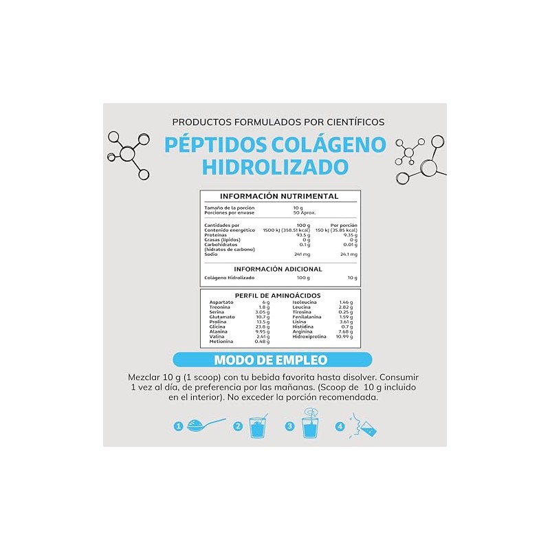 Péptidos Colágeno Hidrolizado Puro Tipo Iii Días Certificado 100 Pastoreo